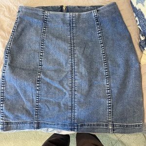 Free People Jean skirt